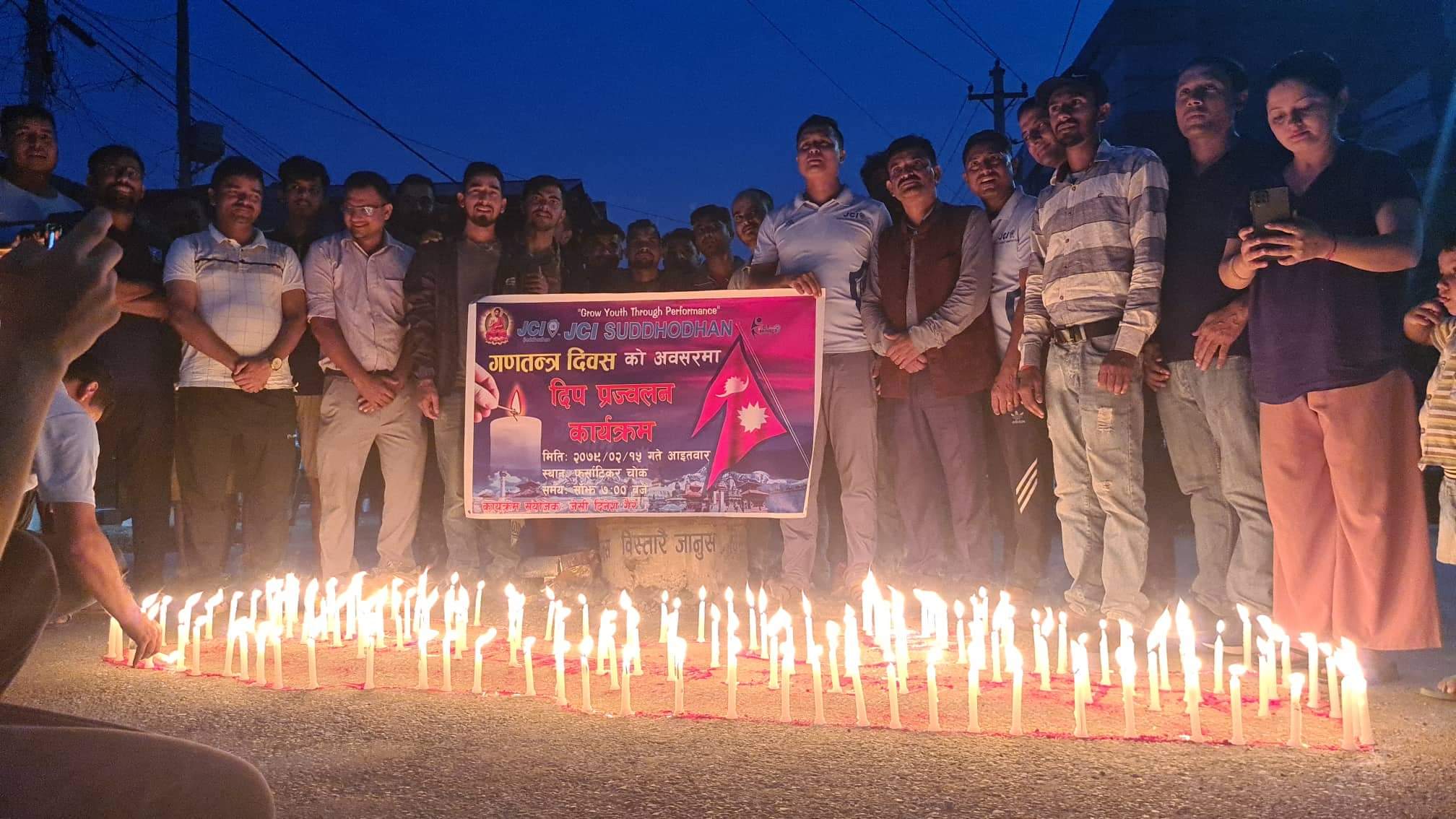 शुद्धोधन जेसिजद्धारा दिप प्रज्वलन