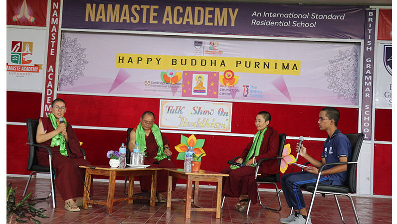 नमस्ते एकेडेमीमा लुम्बिनी, बुद्ध र बुद्धको जीवनीको बिषयमा अन्तरक्रिया
