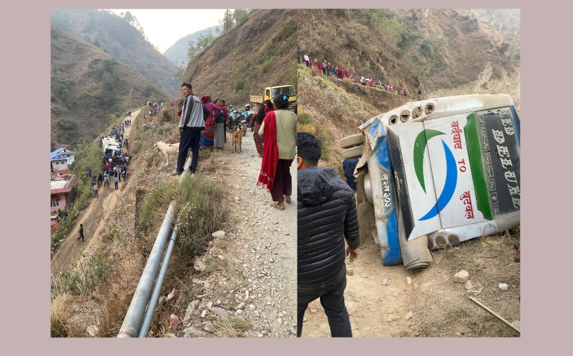 अर्घाखाँचीको सुपादेउरालीबाट फर्किदै गरेको बस दुर्घटना हुदा बर्दघाटका ३ जनाको   ज्यान गयो