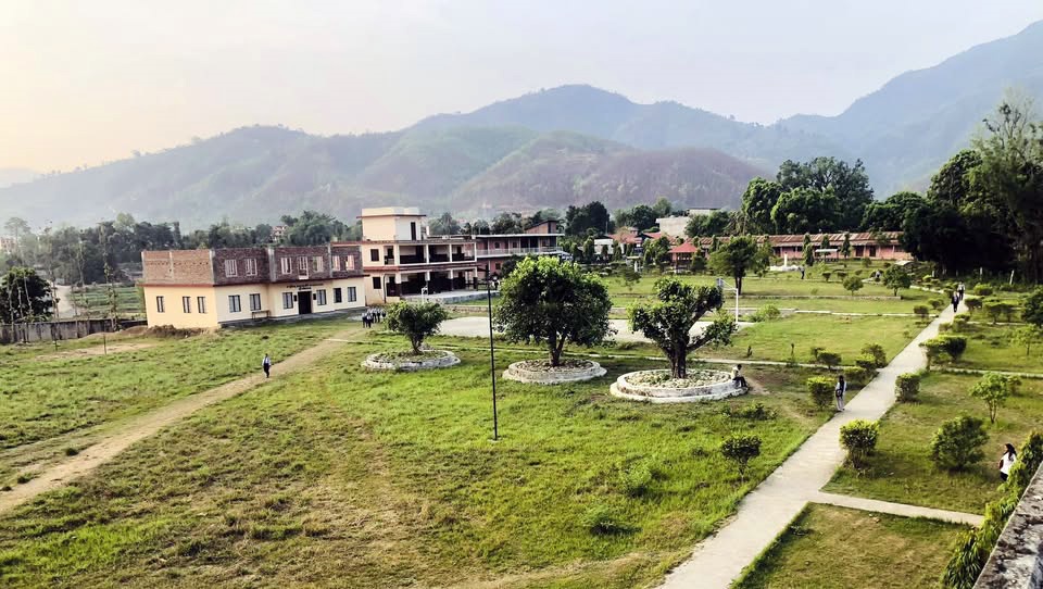 पाल्पाको शहीद क्याम्पस रामपुरमा हवाइफायर