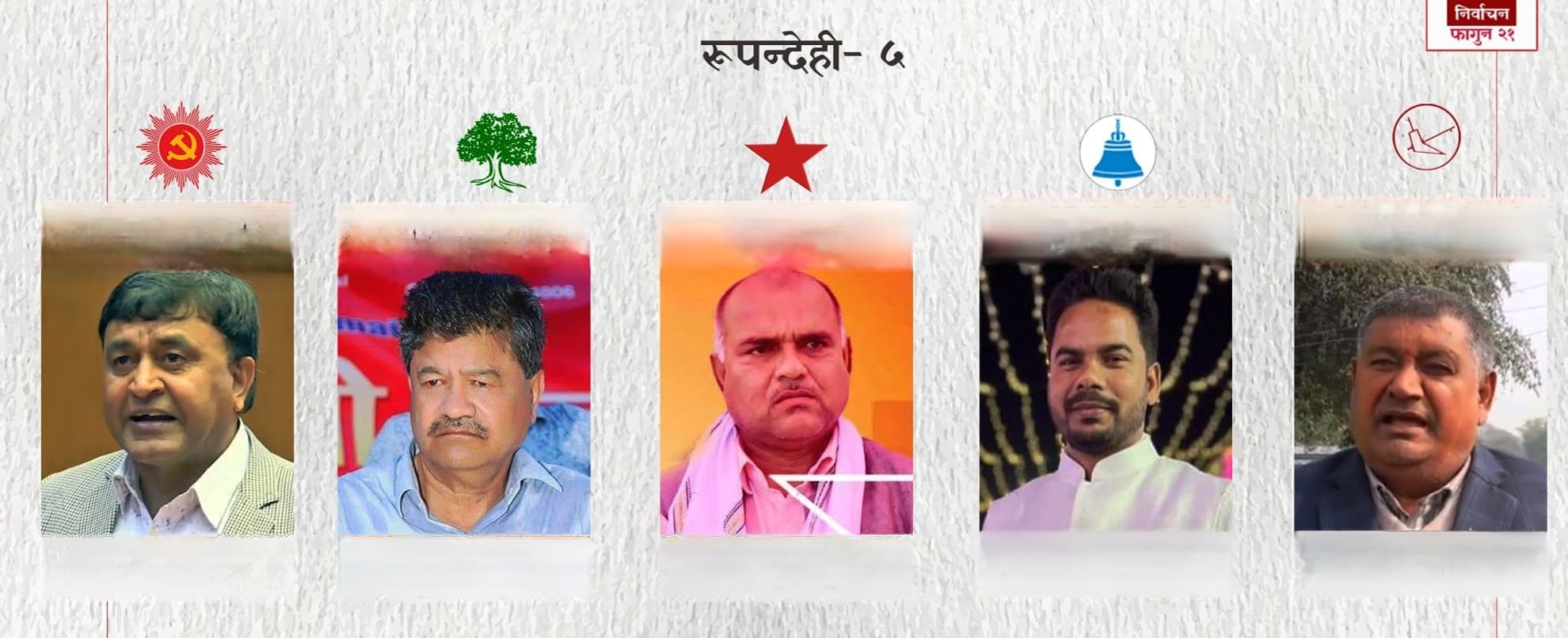 रुपन्देही–५ मा नयाँ–पुराना दल : कसैलाई विगत दोहोर्‍याउने त कसैलाई खाता खोल्ने मौका